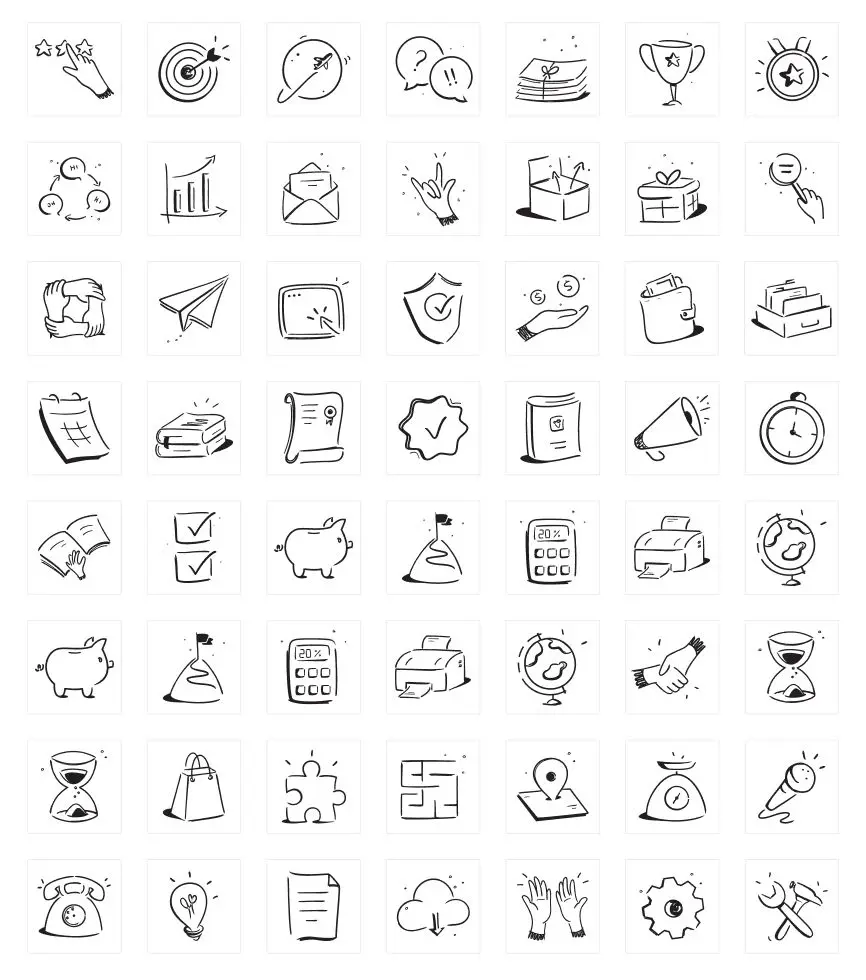 Free Notion-style Icons
